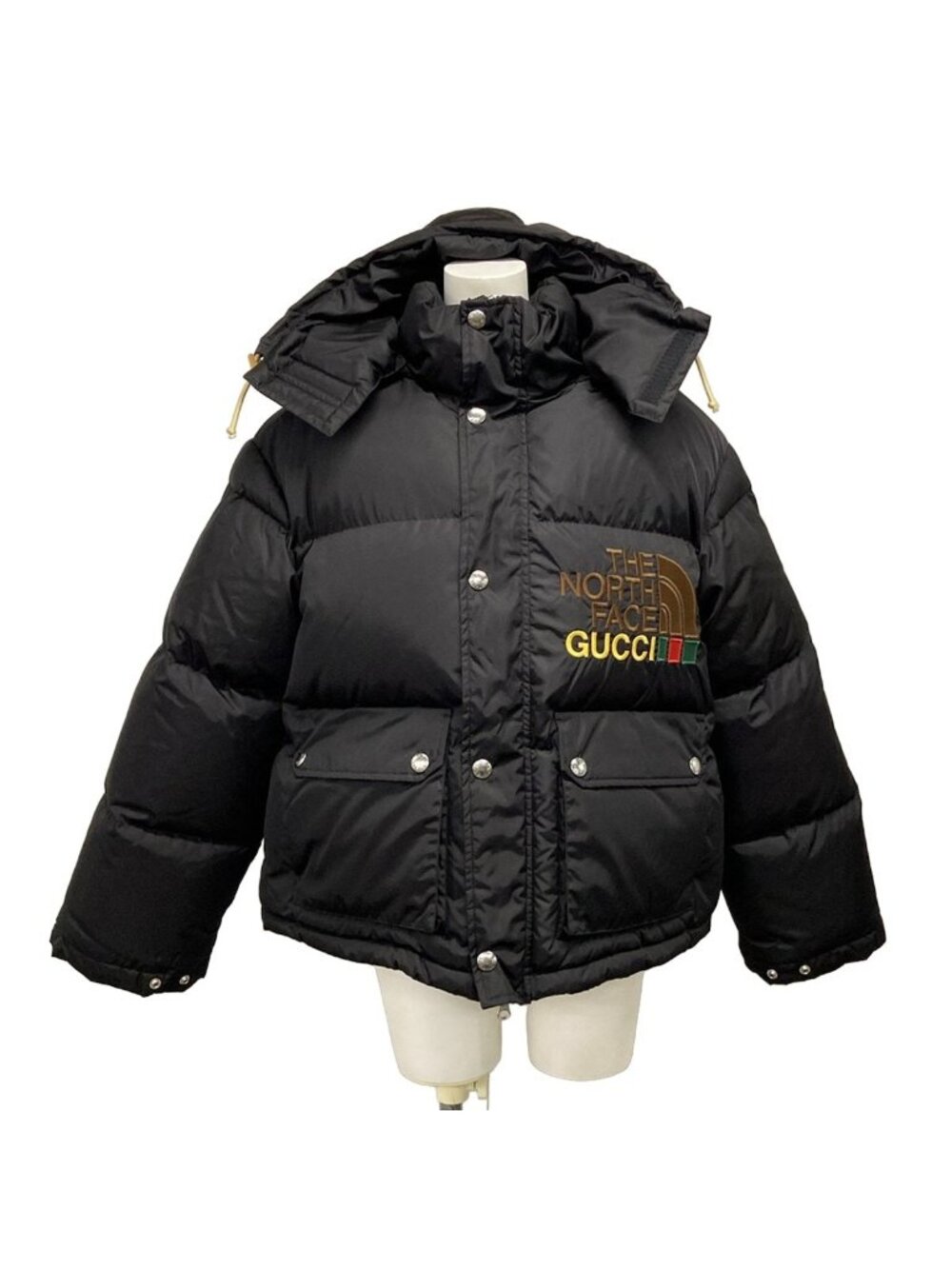 Gucci Down Jacket XXS XS Black the North Face Collaboration